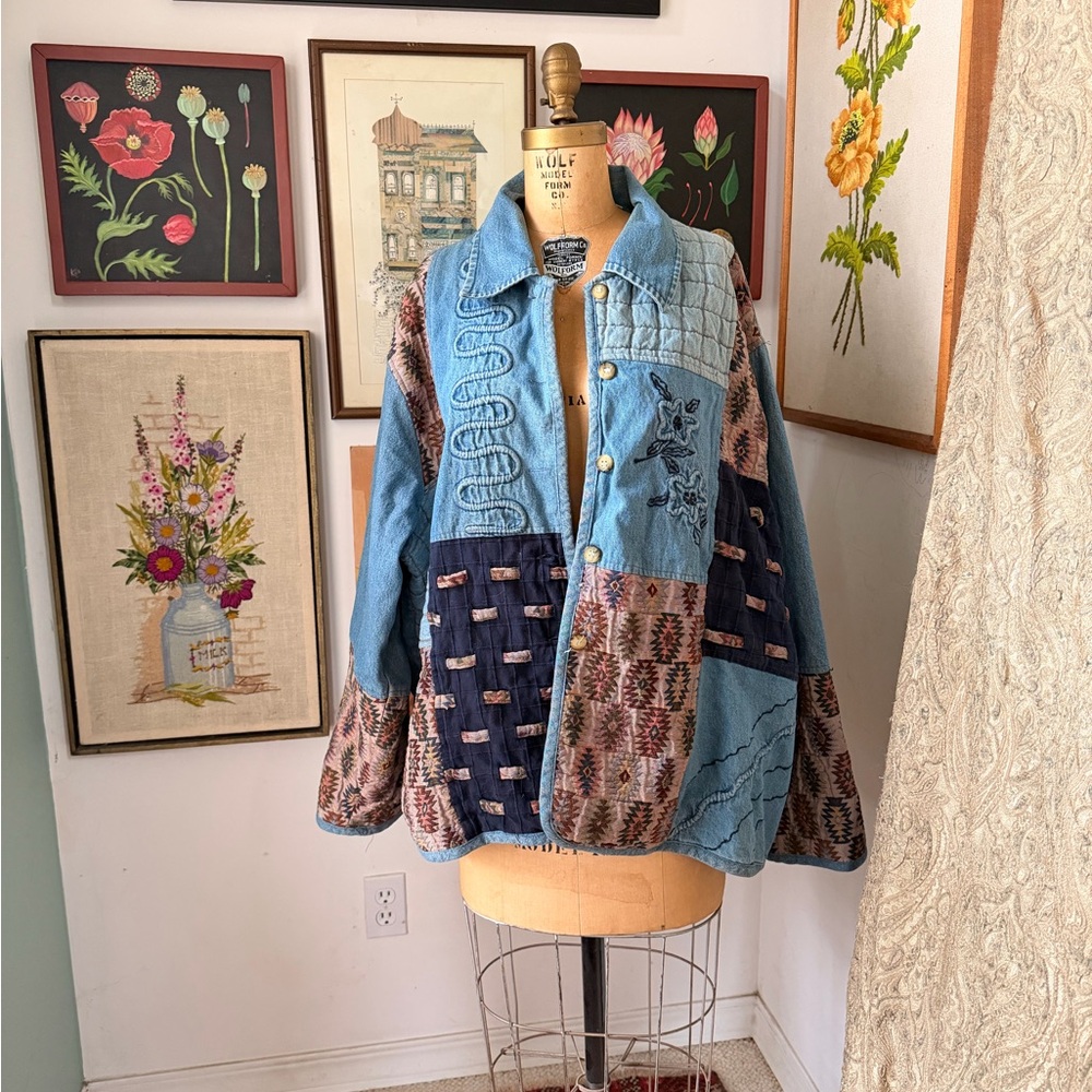 Patch Work Denim Jacket